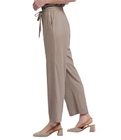 NYDJ Petite Size Stretch Drawstring Relaxed Pull-On Ankle Pants