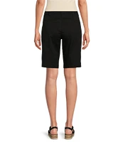NYDJ Petite Size Stretch Twill Flat Front High Rise Shorts