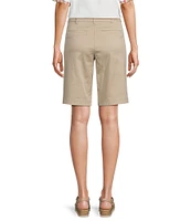 NYDJ Petite Size Stretch Twill Flat Front High Rise Shorts