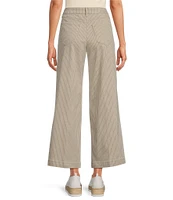 NYDJ Petite Size Teresa Lift Tuck® Technology Hidden Lodge Stripe Wide-Leg Trouser Ankle Jeans