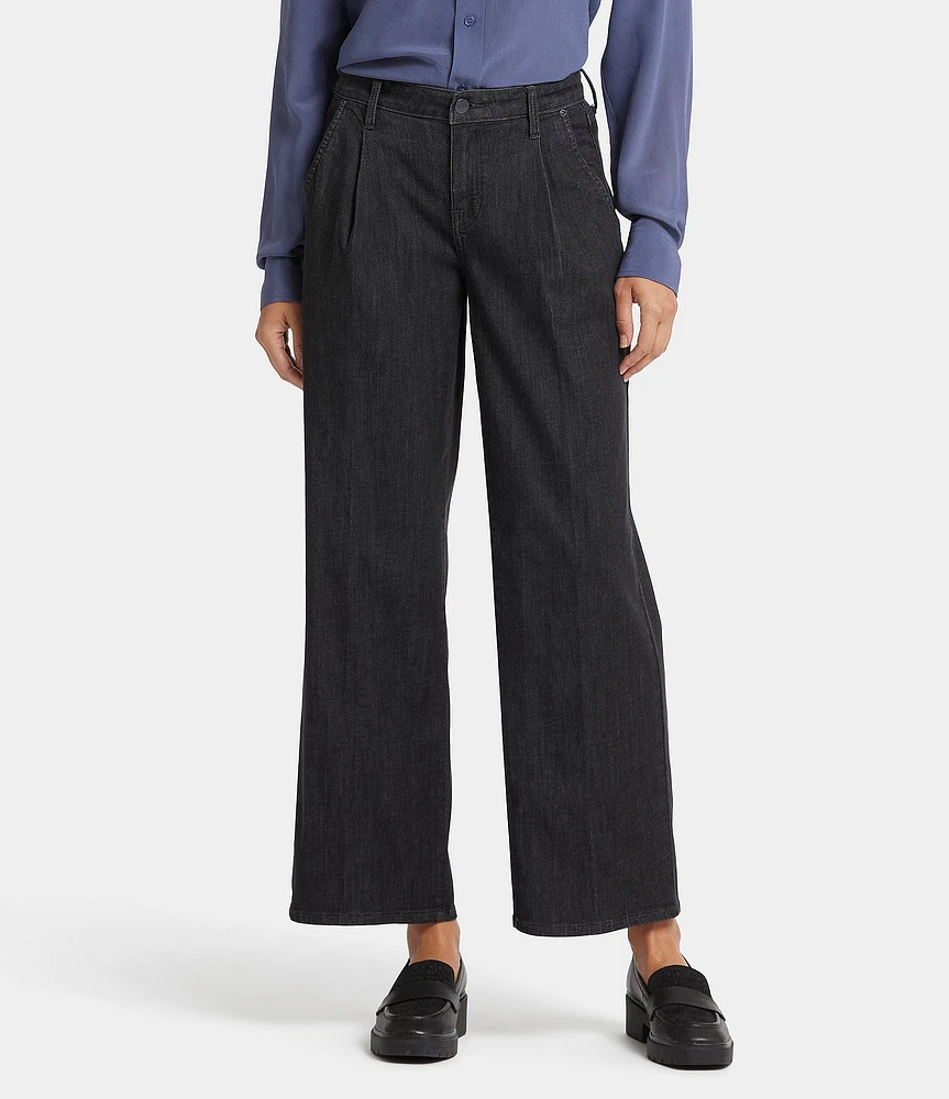 NYDJ Petite Size Teresa Soft Lightweight Lift Tuck®Technology Wide-Leg Ankle Jean