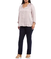 NYDJ Plus Size Marilyn Straight Denim Jeans