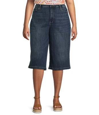 NYDJ Plus Size Amelia Culottes Denim Jeans