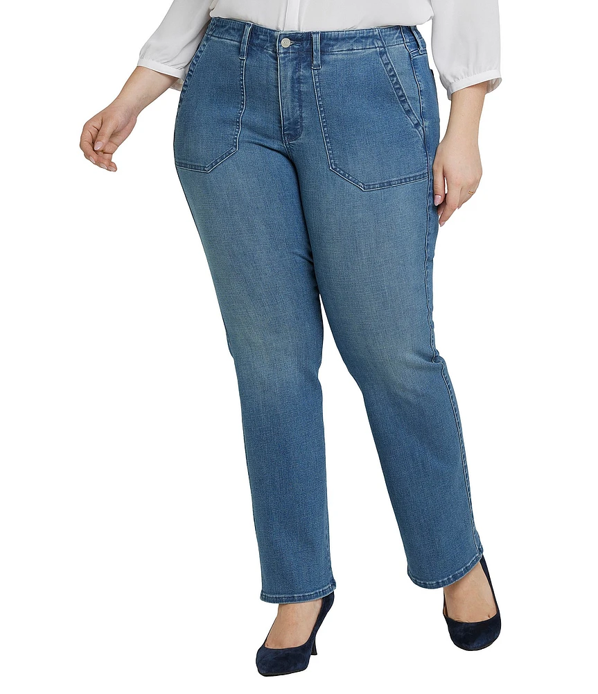 NYDJ Plus Size Barbara Hollywood High Waist Lift Tuck® Technology Bootcut Jeans