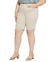 NYDJ Plus Size Briella Rolled Cuff Denim Shorts