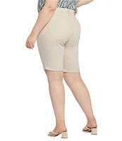 NYDJ Plus Size Briella Rolled Cuff Denim Shorts