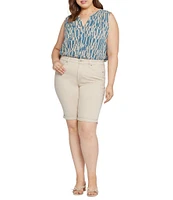 NYDJ Plus Size Briella Rolled Cuff Denim Shorts