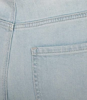 NYDJ Plus Size Brigitte High Waisted Wide Leg Capri Jeans