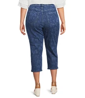 NYDJ Plus Size Joni Relaxed High Rise Crop Jeans