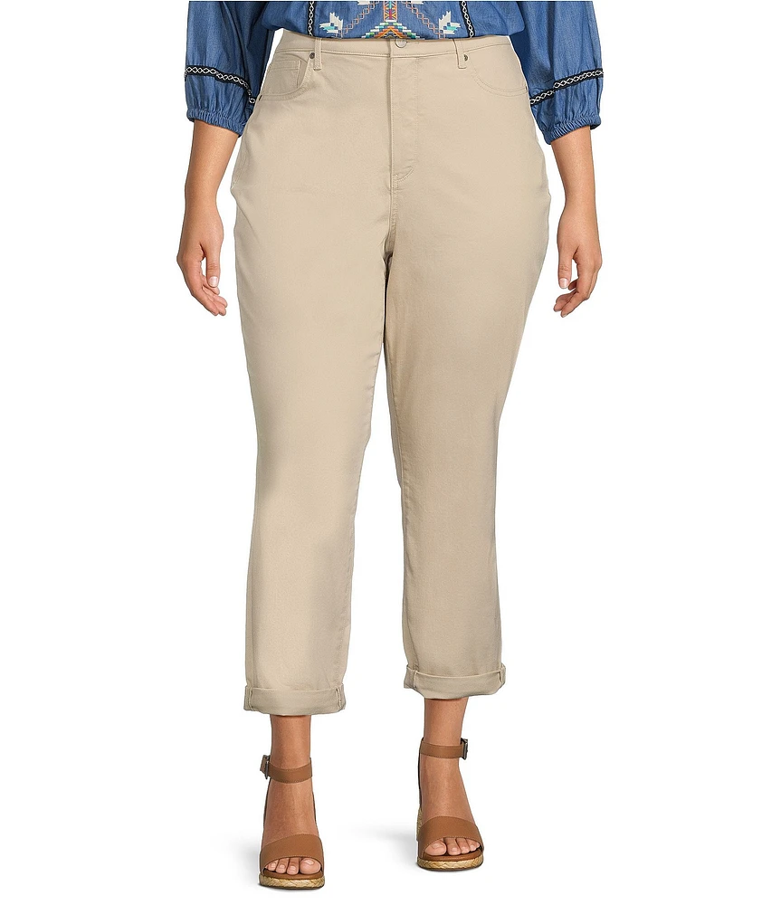 NYDJ Plus Size Margot Stretch Denim Girlfriend Jeans