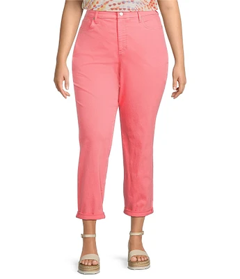 NYDJ Plus Size Margot Stretch Denim Girlfriend Jeans