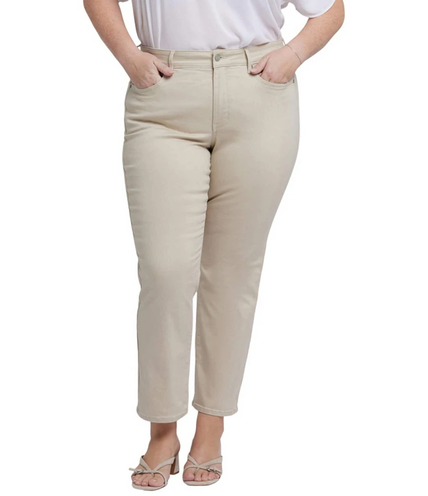 NYDJ Plus Size Marilyn Ankle Straight Ankle Jeans
