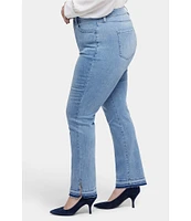 NYDJ Plus Size Marilyn Lift Tuck® Technology High Rise Straight Leg Side Slit Denim Jean