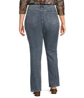 NYDJ Plus Size Marilyn Straight Leg High Rise Utility Pocket Jeans