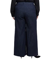 NYDJ Plus Size Mona Stretch Denim High-Rise Wide Leg Trouser Jeans
