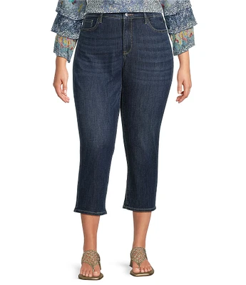 NYDJ Plus Size Relaxed Piper Crop Jeans