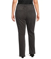 NYDJ Plus Size Sheri Lift Tuck® Technology Leopard Print Stretch Denim Slim Leg High Rise Jeans
