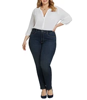 NYDJ Plus Size Sheri Lift Tuck® Technology Slim Straight Leg Skinny Jeans