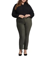 NYDJ Plus Size Sheri Lift Tuck® Technology Straight Leg Stretch Faux Suede Pants
