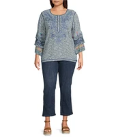 NYDJ Plus Size Straight Leg Ankle Jeans