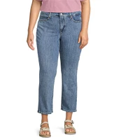NYDJ Plus Size Straight Leg Ankle Jeans