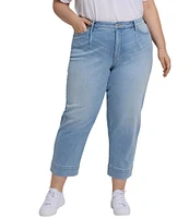 NYDJ Plus Size Stretch Denim Lift Tuck Technology High Rise Ankle Jeans