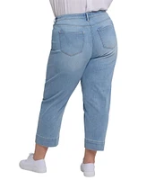 NYDJ Plus Size Stretch Denim Lift Tuck Technology High Rise Ankle Jeans