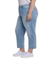 NYDJ Plus Size Stretch Denim Lift Tuck Technology High Rise Ankle Jeans