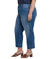 NYDJ Plus Size Stretch Denim Lift Tuck Technology High Rise Ankle Jeans