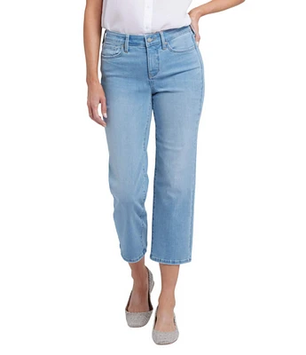 NYDJ Relax Piper Mid Rise Slim Fit Stretch Denim Crop Jeans