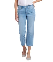 NYDJ Relax Piper Mid Rise Slim Fit Stretch Denim Crop Jeans