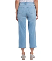NYDJ Relax Piper Mid Rise Slim Fit Stretch Denim Crop Jeans