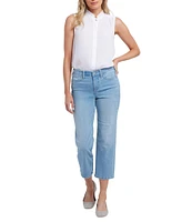 NYDJ Relax Piper Mid Rise Slim Fit Stretch Denim Crop Jeans