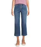NYDJ Relaxed Piper Button Front Crop Jeans