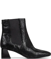 NYDJ Scooter Snake Print Leather Chelsea Dress Booties