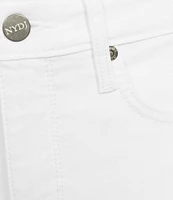 NYDJ Stretch Denim Sheri Slim Straight Fit Mid Rise Jeans