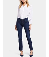 NYDJ Sheri Slim Mid Rise Stretch Denim Jeans