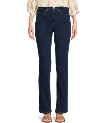 NYDJ Sheri Slim Tonal Stitch High Rise Slim Leg Ankle Jeans