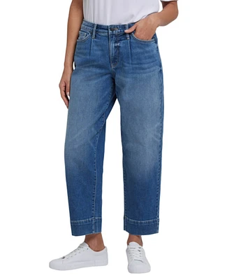 NYDJ Stretch Denim High Rise Wide Leg Ankle Jeans