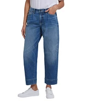 NYDJ Stretch Denim High Rise Wide Leg Ankle Jeans