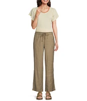 NYDJ Stretch Drawstring Relaxed Pull On Ankle Pants