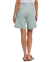 NYDJ Stretch Linen Blend High Rise Relaxed Fit Shorts