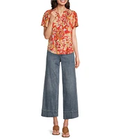 NYDJ Teresa Lift Tuck® Technology Wide Leg Ankle Jeans