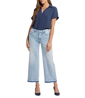 NYDJ Teresa Lift Tuck® Wide Leg Tonal Hem Ankle Jean