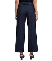 NYDJ Teresa Pleated Wide Leg High Rise Ankle Jeans