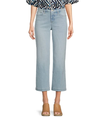 NYDJ Teresa Stretch Denim Wide Leg Ankle Jeans