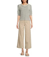 NYDJ Teresa Stretch Wide Leg Ankle Jeans