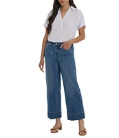 NYDJ Teresa Wide Leg Deep Hemline Lift Tuck® Ankle Jeans