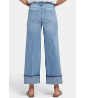 NYDJ Teresa Wide Leg High Rise Slimming Cuffed Jeans