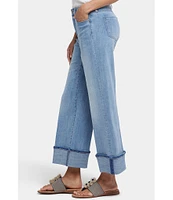 NYDJ Teresa Wide Leg High Rise Slimming Cuffed Jeans